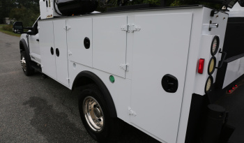 2024 Ford F600, 6.7 Diesel, 4WD, 4500 Miles, 1 Owner, IMT Dominator Bed, 7500# Crane, Hydraulic Compressor, Drawers full