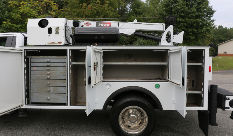 2024 Ford F600, 6.7 Diesel, 4WD, 4500 Miles, 1 Owner, IMT Dominator Bed, 7500# Crane, Hydraulic Compressor, Drawers full