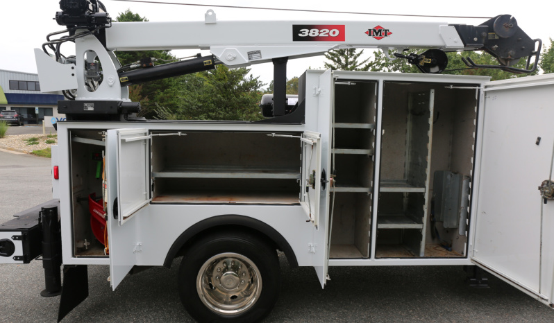 2024 Ford F600, 6.7 Diesel, 4WD, 4500 Miles, 1 Owner, IMT Dominator Bed, 7500# Crane, Hydraulic Compressor, Drawers full