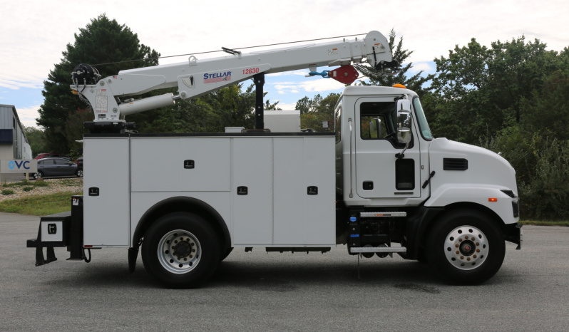 2023 Mack MD6 Service Truck, 111k Miles, Cummins Diesel, Allison Auto, Under CDL, Stellar 12630 Crane, 6800 Hours full