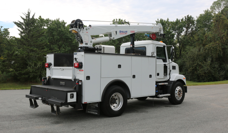 2023 Mack MD6 Service Truck, 111k Miles, Cummins Diesel, Allison Auto, Under CDL, Stellar 12630 Crane, 6800 Hours full
