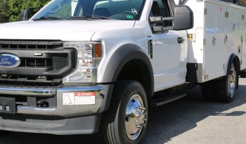 2021 Ford F600 Service Truck, 39k Miles, 4WD, 7.3 V8, Stellar Aluminum Service Body, Welder, Waste Tank, 7621 Crane full
