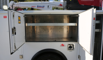 2021 Ford F600 Service Truck, 39k Miles, 4WD, 7.3 V8, Stellar Aluminum Service Body, Welder, Waste Tank, 7621 Crane full