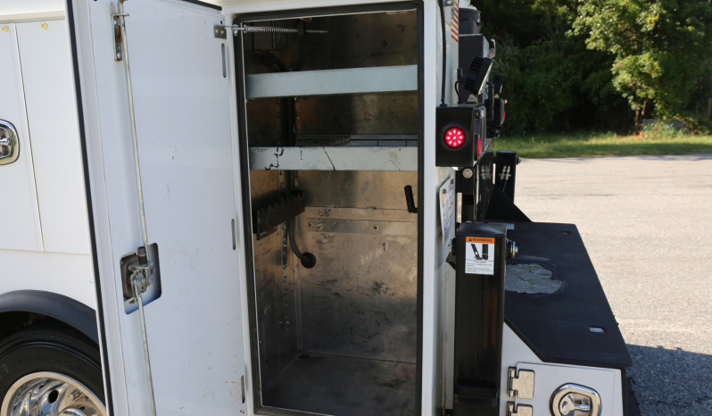 2021 Ford F600 Service Truck, 39k Miles, 4WD, 7.3 V8, Stellar Aluminum Service Body, Welder, Waste Tank, 7621 Crane full