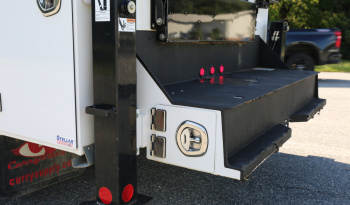 2021 Ford F600 Service Truck, 39k Miles, 4WD, 7.3 V8, Stellar Aluminum Service Body, Welder, Waste Tank, 7621 Crane full