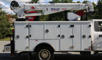2021 Ford F600 Service Truck, 39k Miles, 4WD, 7.3 V8, Stellar Aluminum Service Body, Welder, Waste Tank, 7621 Crane full