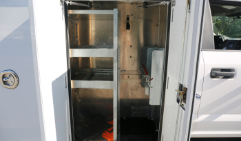2021 Ford F600 Service Truck, 39k Miles, 4WD, 7.3 V8, Stellar Aluminum Service Body, Welder, Waste Tank, 7621 Crane full