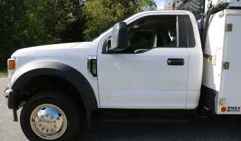 2021 Ford F600 Service Truck, 39k Miles, 4WD, 7.3 V8, Stellar Aluminum Service Body, Welder, Waste Tank, 7621 Crane full