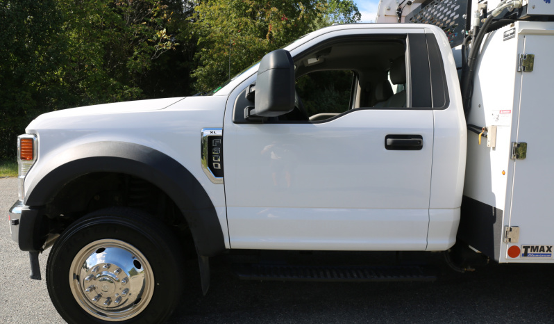 2021 Ford F600 Service Truck, 39k Miles, 4WD, 7.3 V8, Stellar Aluminum Service Body, Welder, Waste Tank, 7621 Crane full