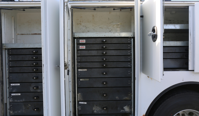 2016 Freightliner M2 Mechanics Truck, 8.9 Cummins ISL, 16′ Summit Service Body, 12629 Crane, Drawers, Compressor, 200k Miles, 10k Hours full
