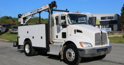 2016 Kenworth T270 Mechanics Truck, Under CDL, Air Ride Rear, PX7 Diesel, Allison Auto, 286k Miles, 10k Crane