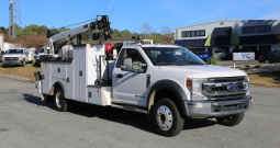 2020 Ford F550 IMT Mechanics Truck, 170k Miles, Diesel, Drawers, Lube Skid, Compressor, Weld Deck, 7500-22 Crane