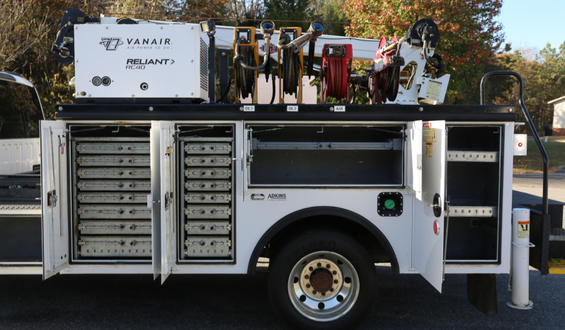 2020 Ford F550 IMT Mechanics Truck, 170k Miles, Diesel, Drawers, Lube Skid, Compressor, Weld Deck, 7500-22 Crane full