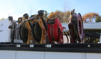 2020 Ford F550 IMT Mechanics Truck, 170k Miles, Diesel, Drawers, Lube Skid, Compressor, Weld Deck, 7500-22 Crane full