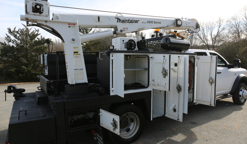 2024 Ram 5500 Service Truck, 4WD, Cummins Diesel, Crew Cab, Maintainer Mechanics Body, 84k Miles, Lincoln Welder full