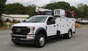 2021 Ford F600 Service Truck, 80k Miles, 4WD, 7.3 Gas, Stellar 11′ Aluminum Mechanics Body, Lube Skid, 7621 Crane, Welder, Drawers full
