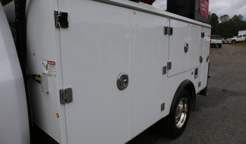 2021 Ford F600 Service Truck, 80k Miles, 4WD, 7.3 Gas, Stellar 11′ Aluminum Mechanics Body, Lube Skid, 7621 Crane, Welder, Drawers full