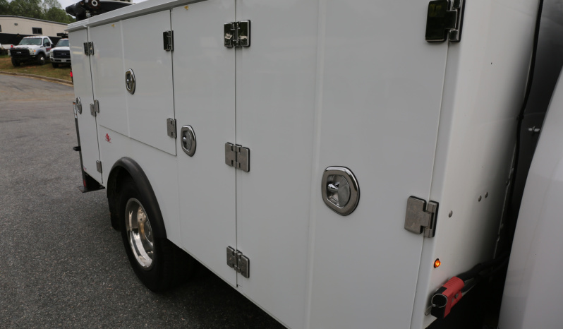 2021 Ford F600 Service Truck, 80k Miles, 4WD, 7.3 Gas, Stellar 11′ Aluminum Mechanics Body, Lube Skid, 7621 Crane, Welder, Drawers full