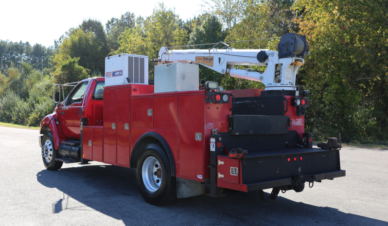 2008 Ford F750, 14′ Stellar Service Body, 14528 Stellar Crane, Cat C7, 206k Miles full