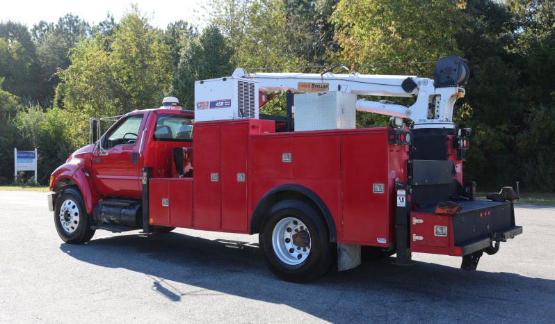 2008 Ford F750, 14′ Stellar Service Body, 14528 Stellar Crane, Cat C7, 206k Miles full