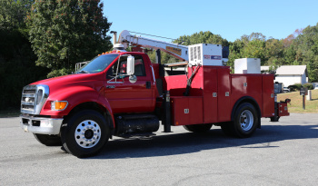 2008 Ford F750, 14′ Stellar Service Body, 14528 Stellar Crane, Cat C7, 206k Miles full