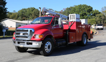 2008 Ford F750, 14′ Stellar Service Body, 14528 Stellar Crane, Cat C7, 206k Miles full