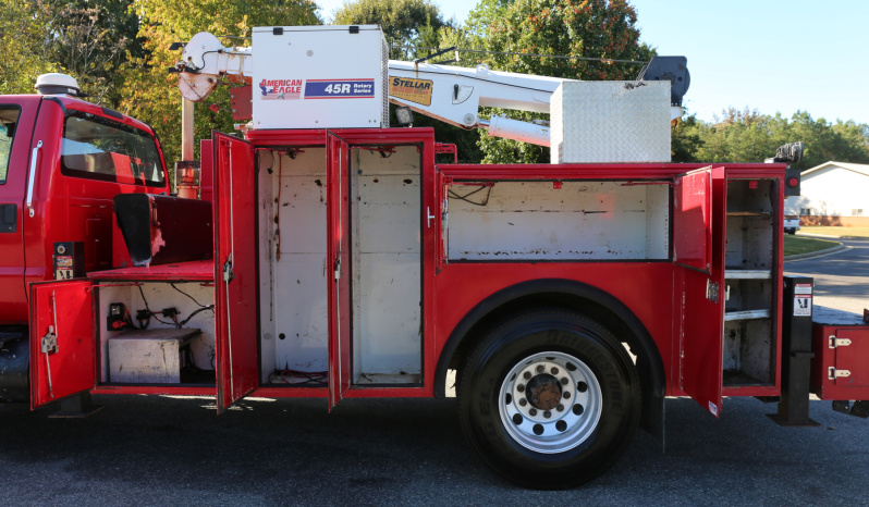 2008 Ford F750, 14′ Stellar Service Body, 14528 Stellar Crane, Cat C7, 206k Miles full