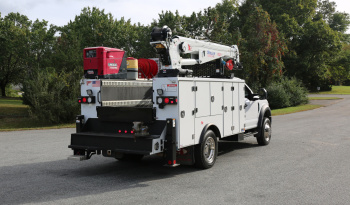 2021 Ford F600 Service Truck, 4WD, 7.3 V8 Gas, Stellar TMAX 11′ Mechanics Bed, 98k Miles, 7621 Crane, Welder, Drawers full