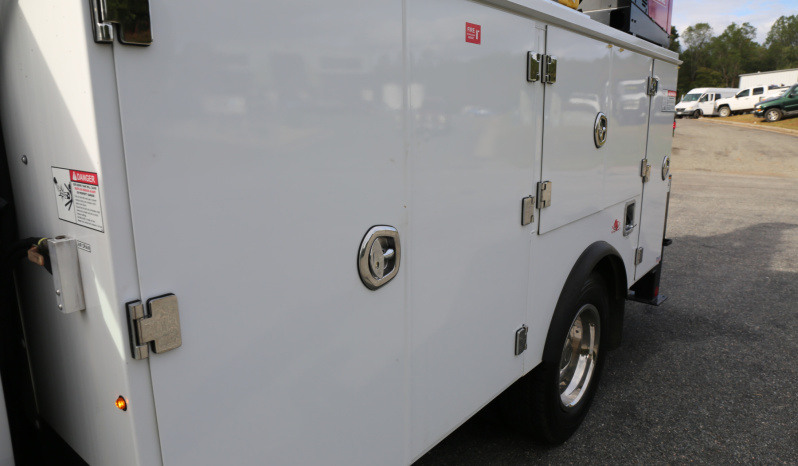 2021 Ford F600 Service Truck, 4WD, 7.3 V8 Gas, Stellar TMAX 11′ Mechanics Bed, 98k Miles, 7621 Crane, Welder, Drawers full