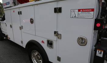 2021 Ford F600 Service Truck, 4WD, 7.3 V8 Gas, Stellar TMAX 11′ Mechanics Bed, 98k Miles, 7621 Crane, Welder, Drawers full