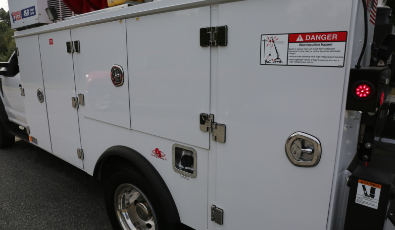 2021 Ford F600 Service Truck, 4WD, 7.3 V8 Gas, Stellar TMAX 11′ Mechanics Bed, 98k Miles, 7621 Crane, Welder, Drawers full