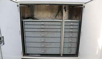 2021 Ford F600 Service Truck, 4WD, 7.3 V8 Gas, Stellar TMAX 11′ Mechanics Bed, 98k Miles, 7621 Crane, Welder, Drawers full