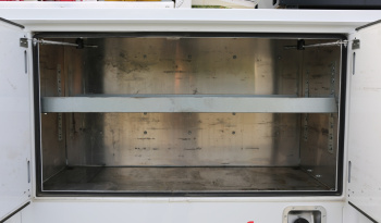 2021 Ford F600 Service Truck, 4WD, 7.3 V8 Gas, Stellar TMAX 11′ Mechanics Bed, 98k Miles, 7621 Crane, Welder, Drawers full