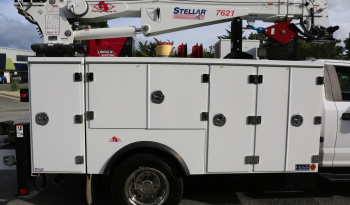 2021 Ford F600 Service Truck, 4WD, 7.3 V8 Gas, Stellar TMAX 11′ Mechanics Bed, 98k Miles, 7621 Crane, Welder, Drawers full