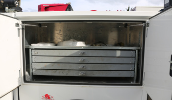 2021 Ford F600 Service Truck, 4WD, 7.3 V8 Gas, Stellar TMAX 11′ Mechanics Bed, 98k Miles, 7621 Crane, Welder, Drawers full