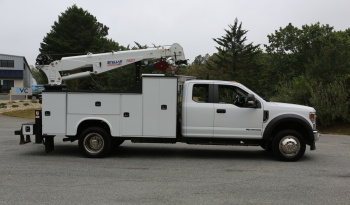 2021 Ford F-550 Service Truck, Extended Cab, 117k Miles, Diesel, Stellar 7621 Crane, 2WD full