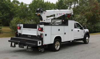 2021 Ford F-550 Service Truck, Extended Cab, 117k Miles, Diesel, Stellar 7621 Crane, 2WD full