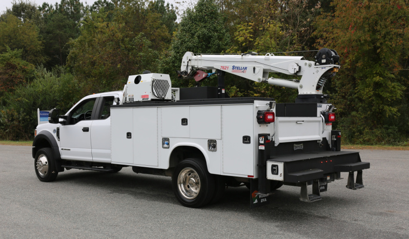 2021 Ford F-550 Service Truck, Extended Cab, 117k Miles, Diesel, Stellar 7621 Crane, 2WD full