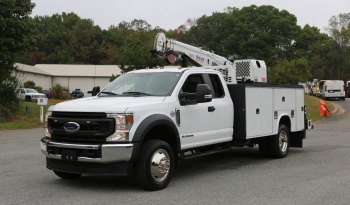 2021 Ford F-550 Service Truck, Extended Cab, 117k Miles, Diesel, Stellar 7621 Crane, 2WD full