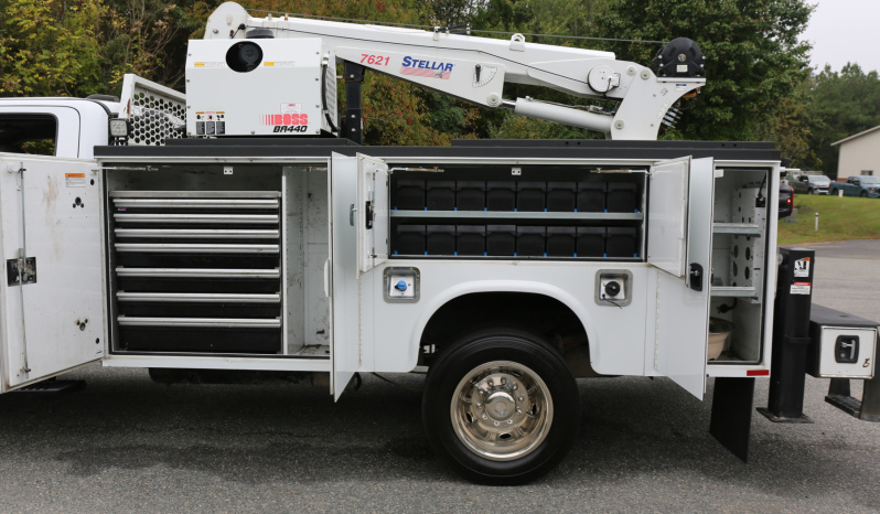 2021 Ford F-550 Service Truck, Extended Cab, 117k Miles, Diesel, Stellar 7621 Crane, 2WD full