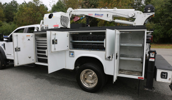 2021 Ford F-550 Service Truck, Extended Cab, 117k Miles, Diesel, Stellar 7621 Crane, 2WD full