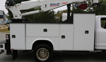 2021 Ford F-550 Service Truck, Extended Cab, 117k Miles, Diesel, Stellar 7621 Crane, 2WD full