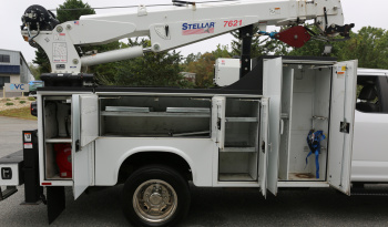 2021 Ford F-550 Service Truck, Extended Cab, 117k Miles, Diesel, Stellar 7621 Crane, 2WD full