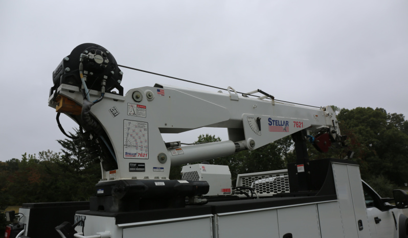 2021 Ford F-550 Service Truck, Extended Cab, 117k Miles, Diesel, Stellar 7621 Crane, 2WD full