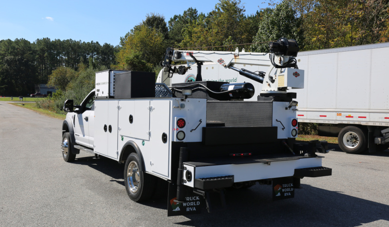 2022 Ford F-550 Service Truck, Extended Cab, IMT 7500-22 Series Crane, 4WD, Diesel, 35k Miles full