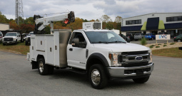 2018 Ford F550 Service Truck, STI Mechanics Body, 8600 Tiger Crane, Compressor, Diesel, 173k Miles