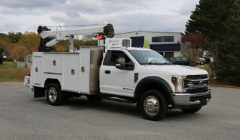 2018 Ford F550 Service Truck, STI Mechanics Body, 8600 Tiger Crane, Compressor, Diesel, 173k Miles full