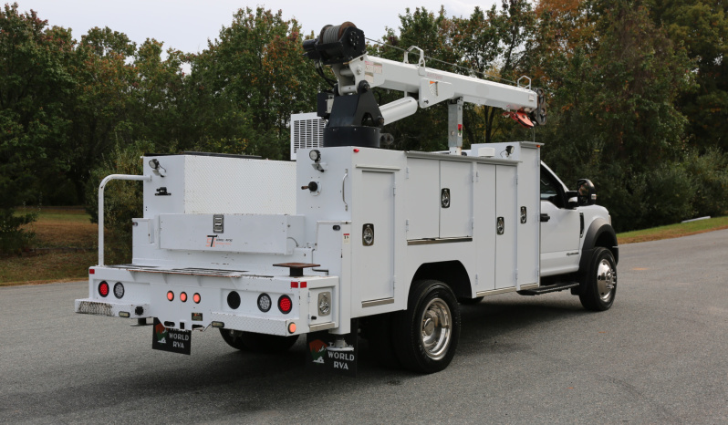 2018 Ford F550 Service Truck, STI Mechanics Body, 8600 Tiger Crane, Compressor, Diesel, 173k Miles full