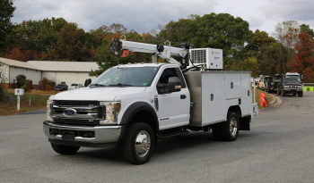 2018 Ford F550 Service Truck, STI Mechanics Body, 8600 Tiger Crane, Compressor, Diesel, 173k Miles full