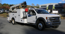 2020 Ford F550 IMT Mechanics Truck, 170k Miles, Diesel, Drawers, Compressor, Weld Deck, 7500-22 Crane